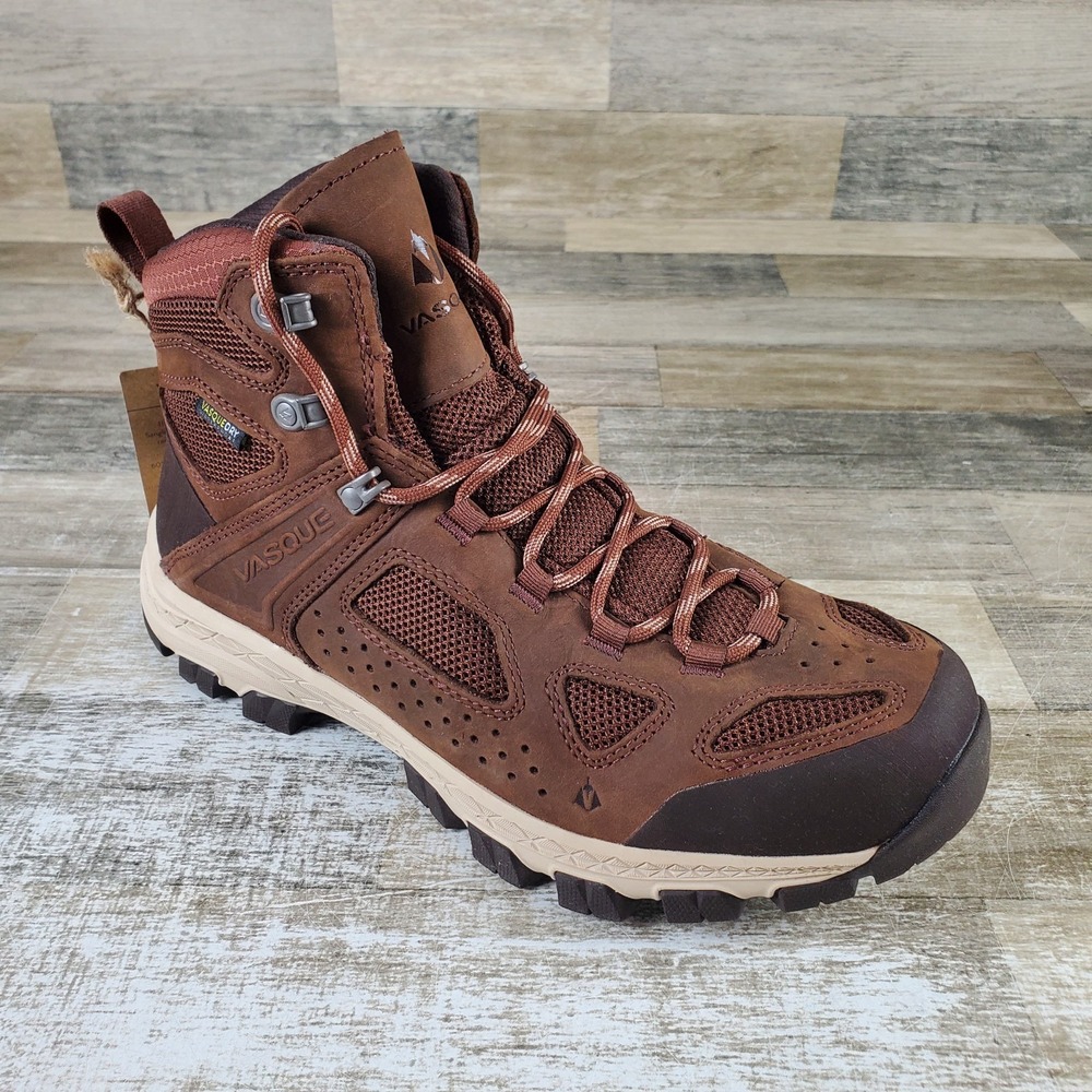 Vasque Breeze Womens Hiking Shoes Sz 12 Cappuccino Lace Up Mid Top Round Toe